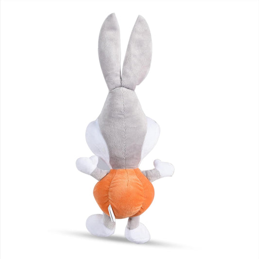 Bugs Bunny Halloween Big Head Pumpkin Plush Dog Toy | Medium Squeaky Dog Chew Toy, 9 Inch, (FF16973)