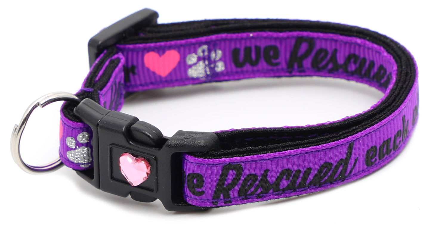 We Rescued Each Other Breakaway Cat Collar