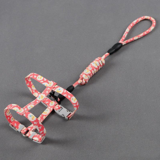 Anti-Tug Floral Cat Leash