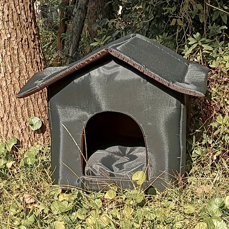 Waterproof Outdoor Cat House-3