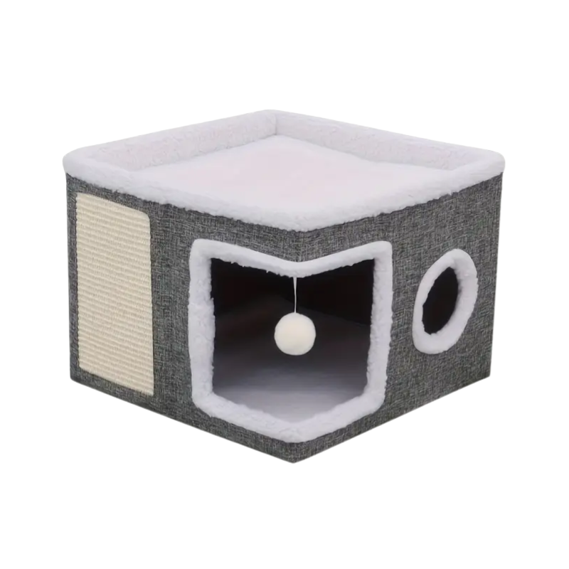NNETM Double-Layer Cat Bed Cave Sofa-0